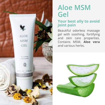 Aloe MSM Gel - Natural Joint and Muscle Relief with Aloe and MSM