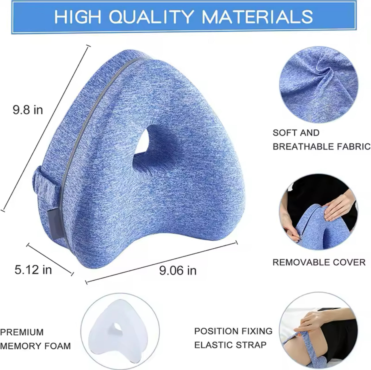 Knee Pillow for Sleeping – Comfortable Sleep and Spinal Relief Every Night!