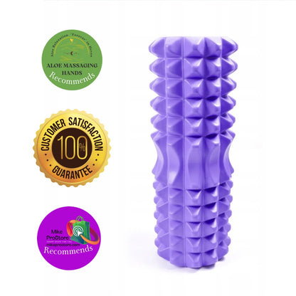 Profiled Foam Roller with Spikes - Aloe Massaging Hands