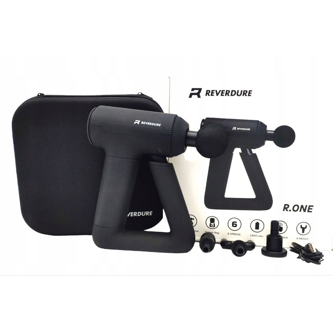 Reverdure R.ONE Massage Gun – Professional Recovery at Home! 4 Attachments and Case