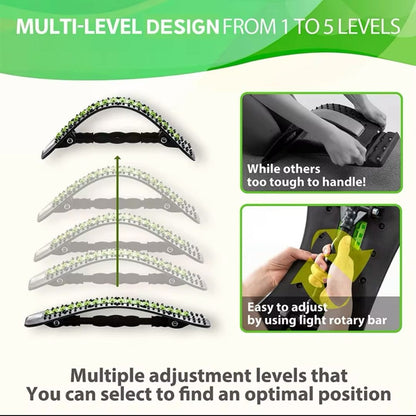 Multifunctional Lumbar Massager – Relief for Your Spine! Perfect for Yoga and Desk Work!