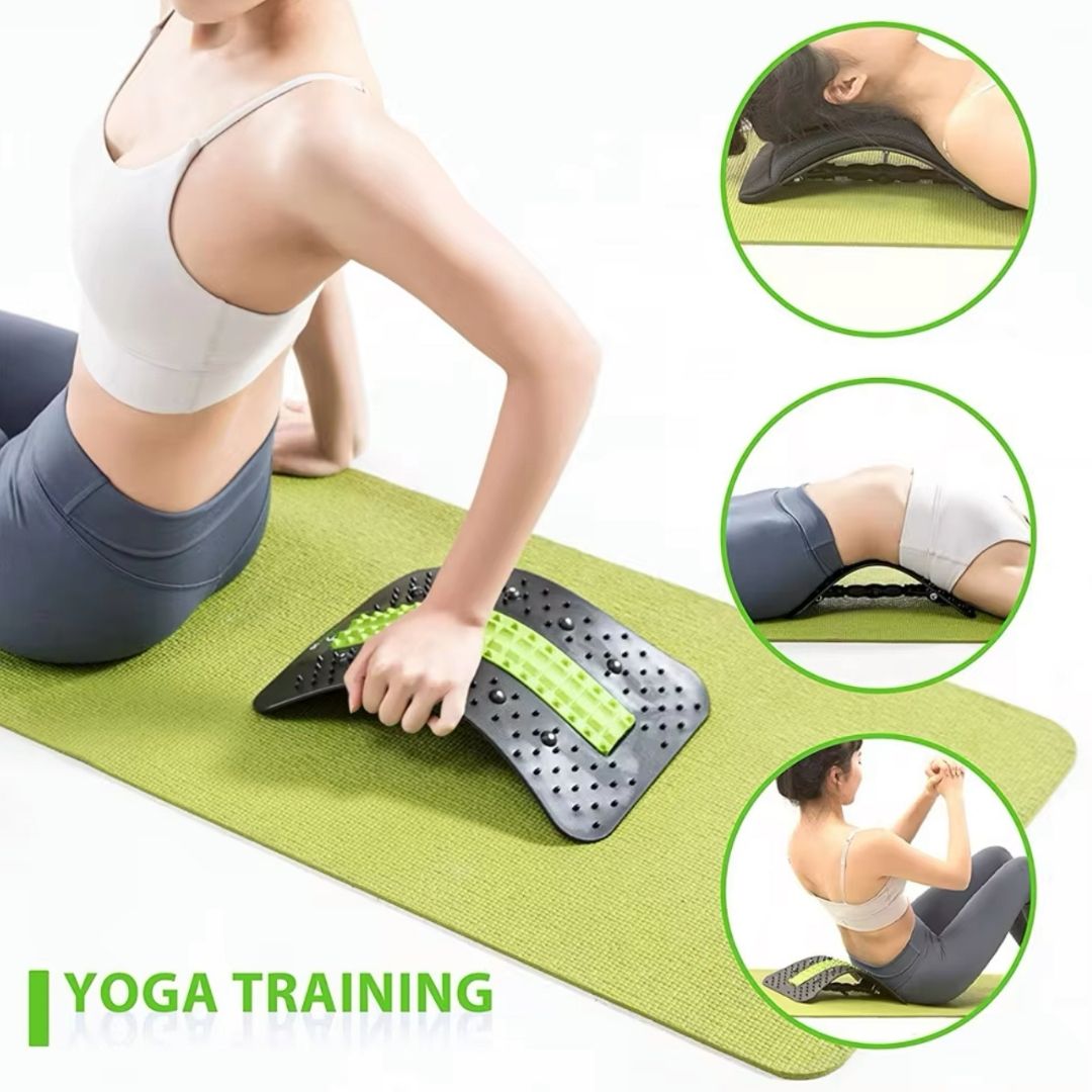 Multifunctional Lumbar Massager – Relief for Your Spine! Perfect for Yoga and Desk Work!